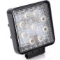 LAMPA ROBOCZA LED KWADRATOWA 9x3W OBUDOWA ALUMINIOWA 109mm/109mm/25mm 12-24V   ( 1009A )