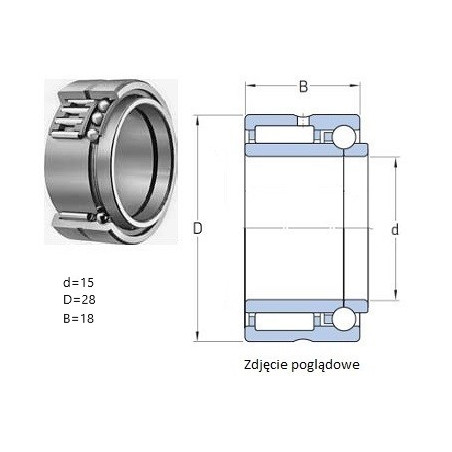 ŁOŻYSKO IGIEŁKOWE NKIB 5902  PBG 