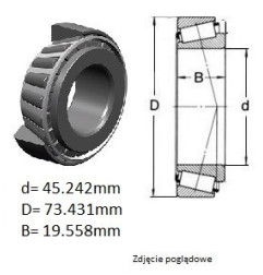 ŁOŻYSKO  STOŻKOWE LM 102949/102910 -- ( op.przemysłowe )