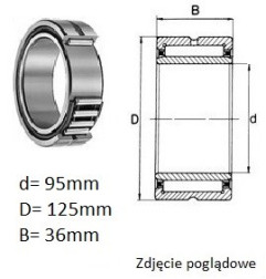 ŁOŻYSKO  IGIEŁKOWE NKI 95/36 