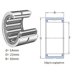 ŁOŻYSKO  IGIEŁKOWE 14/16 R NTN 
