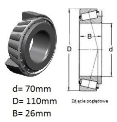 ŁOŻYSKO JLM 813049 pierścień wew.