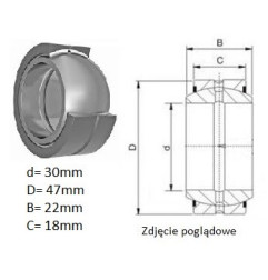 ŁOŻYSKO  PRZEGUBOWE 30/47/22-18  CZECH 