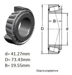 ŁOŻYSKO STOŻKOWE KLM501349/10
