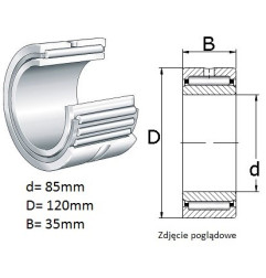 ŁOŻYSKO  IGIEŁKOWE NA 4917 R