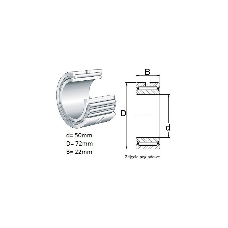 ŁOŻYSKO IGIEŁKOWE NA 4904  JNS
