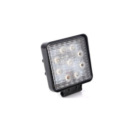 LAMPA ROBOCZA LED KWADRATOWA 16x3W OBUDOWA ALUMINIOWA 107mm/107mm/55mm 9-32V