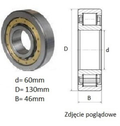 ŁOŻYSKO WALCOWE POPRZECZ.JEDNORZĘDOWE