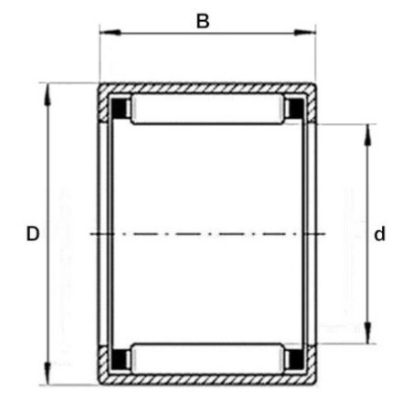 ŁOŻYSKO  IGIEŁKOWE NKI 55/35