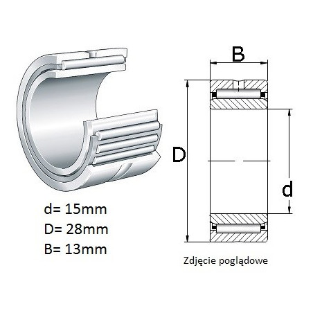 ŁOŻYSKO  IGIEŁKOWE NA 4902