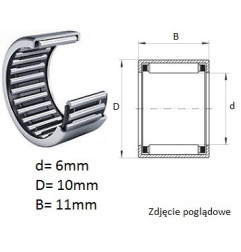 ŁOŻYSKO  IGIEŁKOWE HK 0611 