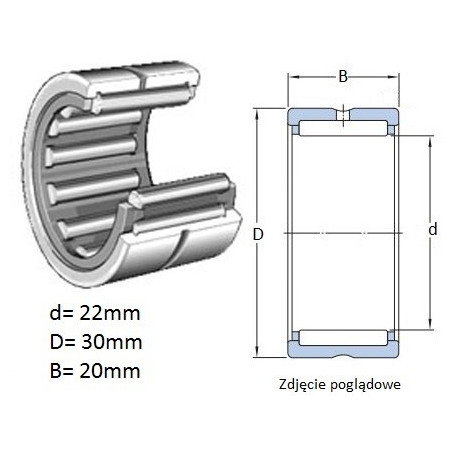 ŁOŻYSKO  IGIEŁKOWE NK 22/20A 