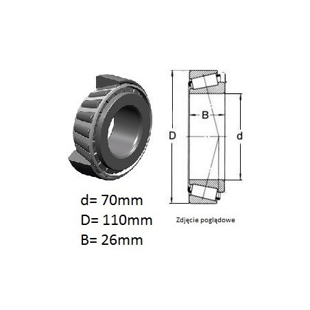 ŁOŻYSKO JLM 813049/10    TIMKEN 