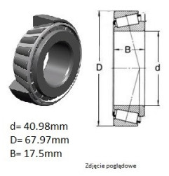 ŁOŻYSKO  STOŻKOWE LM300849/11 