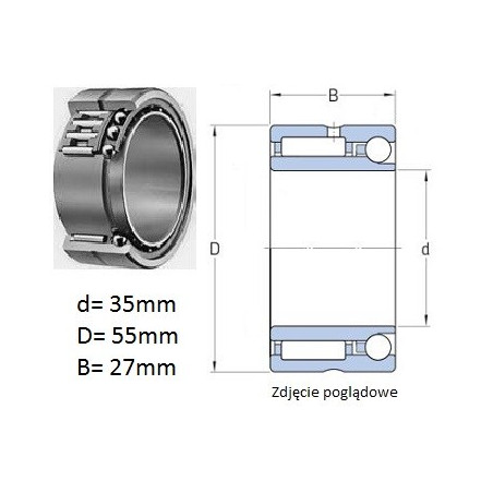 ŁOŻYSKO IGIEŁKOWE NKIA 5907 