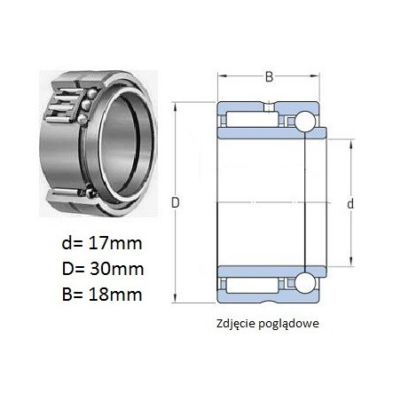 ŁOŻYSKO IGIEŁKOWE NKIB 5903 