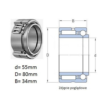 ŁOŻYSKO IGIEŁKOWE NKIB 5911 
