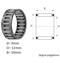 ŁOŻYSKO IGIEŁKOWE K9/12/10 T2 NTN 