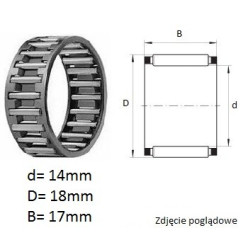 ŁOŻYSKO IGIEŁKOWE K14/18/17 