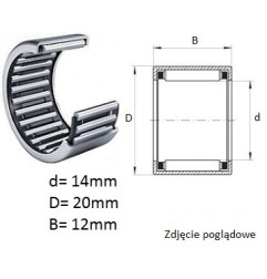 ŁOŻYSKO  IGIEŁKOWE HK 1412  KBF 