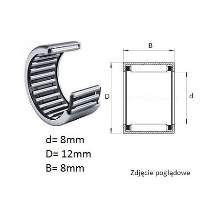 ŁOŻYSKO  IGIEŁKOWE HK 0808 