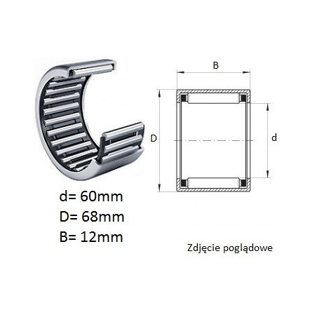 ŁOŻYSKO  IGIEŁKOWE HK 6012 KBF