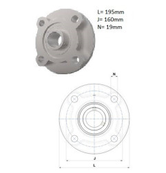 ZESPÓŁ ŁOŻYSKOWY UCFC 212  PBG 