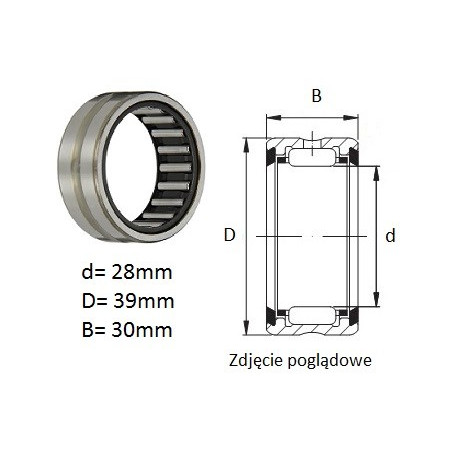 ŁOŻYSKO  IGIEŁKOWE RNA 69/22  JNS 