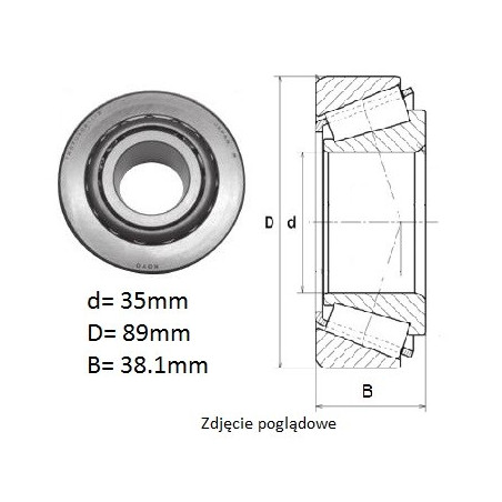 ŁOŻYSKO Stożkowe jednorzę motoryza.TR 070904-1 