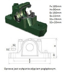 OPRAWA DZIELONA SNH 206/305 (w komplecie z wszystkimi pierścieniami)