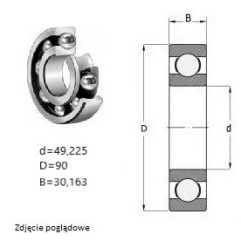 ŁOŻYSKO KULKOWE W210 PP2