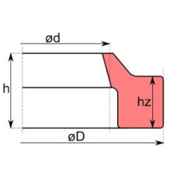PIERŚCIEŃ ZN 45/53/5,8