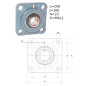 ZESPÓŁ ŁOŻYSKOWY UCF 313 TIMKEN