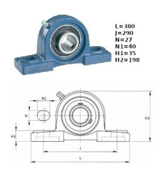 ZESPÓŁ ŁOŻYSKOWY UCP 315  KBF