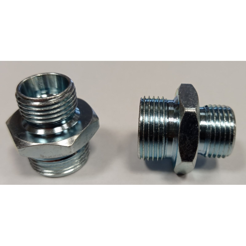ZŁĄCZE METALOWE ZM 10X1/10X1 DŁUGI GWINT