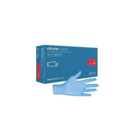 RĘKAWICE XL - nitrylowe niebieskie op.100szt.