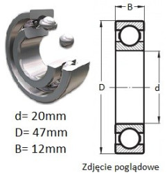 ŁOŻYSKO  KULKOWE PROSTE motoryzacyjne SC04 A31 CS34 PX1/2ASQF 