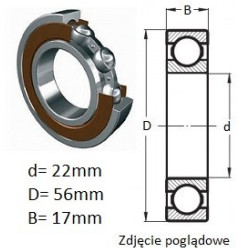 ŁOŻYSKO  KULKOWE SC04 B66 LLU/L 283QT NTN 
