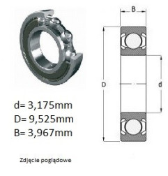 ŁOŻYSKO  KULKOWE R2ZZ   EZO