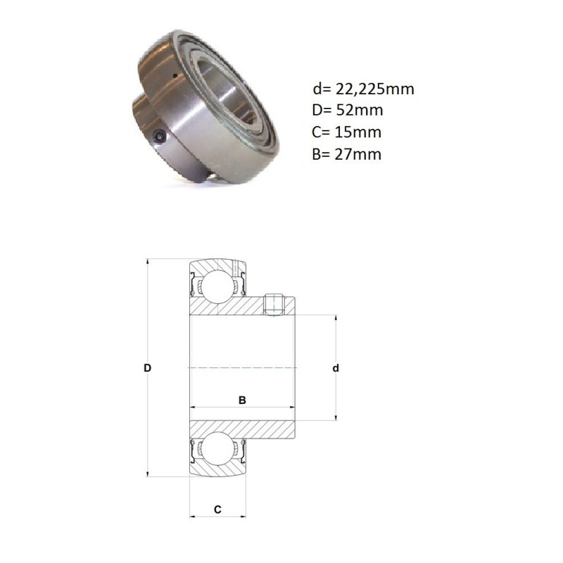 ŁOŻYSKO  SAMONASTAWNE US205-14G2 --