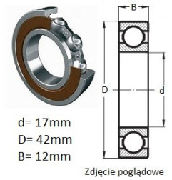 ŁOŻYSKO KUL.PROSTE JEDNORZĘD.TM-SC08A67CS19PX1