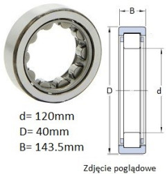 ŁOŻYSKO  WALCOWE RNU 224 