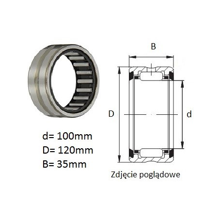 ŁOŻYSKO  IGIEŁKOWE RNA 4917 