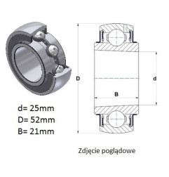 ŁOŻYSKO  Samonastawne z otworem stożkowym  UK 205 G2  GSH25RRB