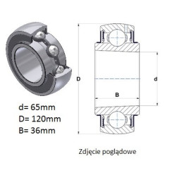 ŁOŻYSKO  Samonastawne z otworem stożkowym  UK 213 G2 SNR --