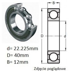 ŁOŻYSKO  KUL.PROSTE JEDNORZĘD.smar w łożysku -40 +150 C, motoryzacyjne CZECH