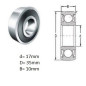 ŁOŻYSKO  KULKOWE 6003 T1XDDWC3E NSK/P  (opak. folia)