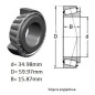 ŁOŻYSKO  STOŻKOWE L 68149/111 VKBA 3901 SKF MATIZ PRZÓD --