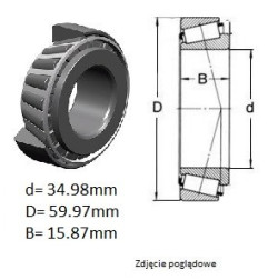 ŁOŻYSKO  STOŻKOWE LM 68149/111 VKBA 3901 SKF MATIZ PRZÓD