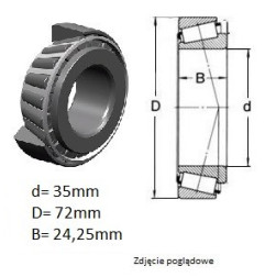 ŁOŻYSKO STOŻKOWE HR 32212 J